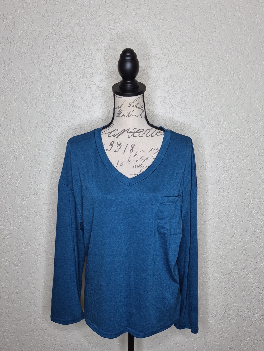 Bloggerlove Long‎ Sleeve Shirt Blue Size M